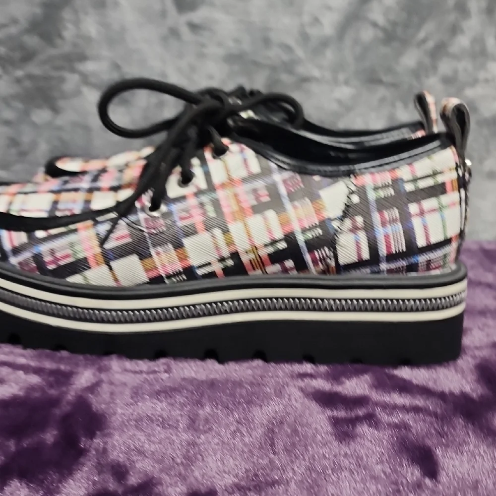 Circus by Sam Edelman Multicolor Plaid Platform Shoes
